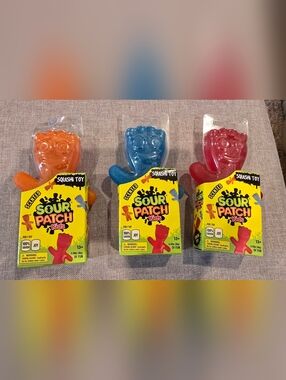 Sour Patch Scented Squish Toy - Blue, Red Or Orange, Price Is For 1